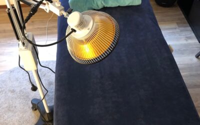 Moxalamp hulpmiddel bij acupunctuur met warmte straling